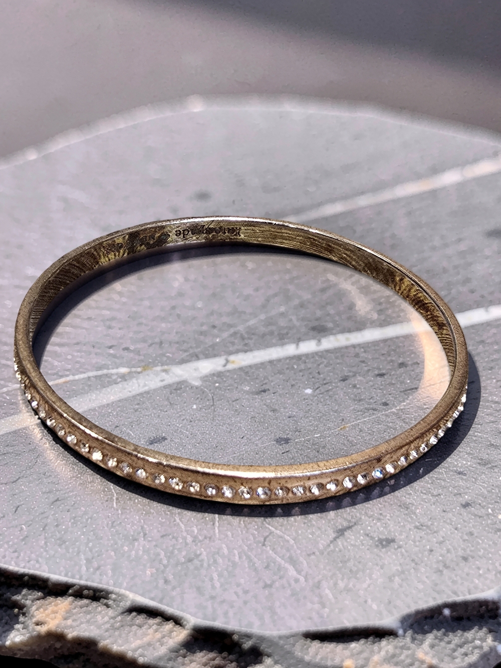 Kate Spade New York "Make Me Blush" Pavé Idiom Bangle